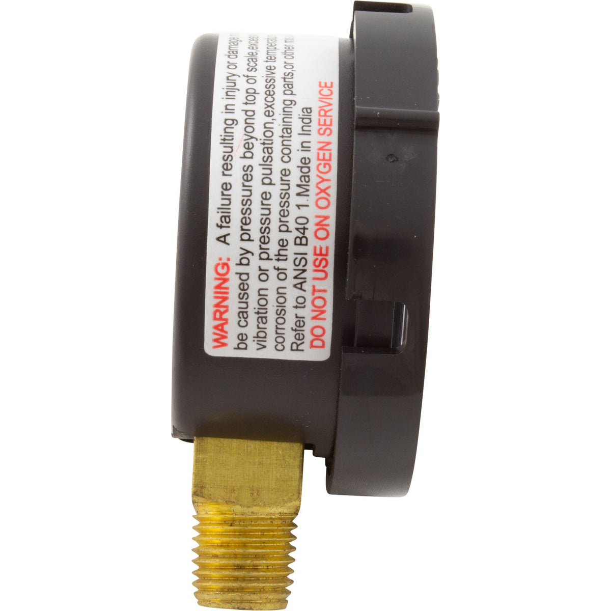 Pressure Gauge, Pentair, 1/4"mpt, 0-60psi, Bottom Mount, Adj Face