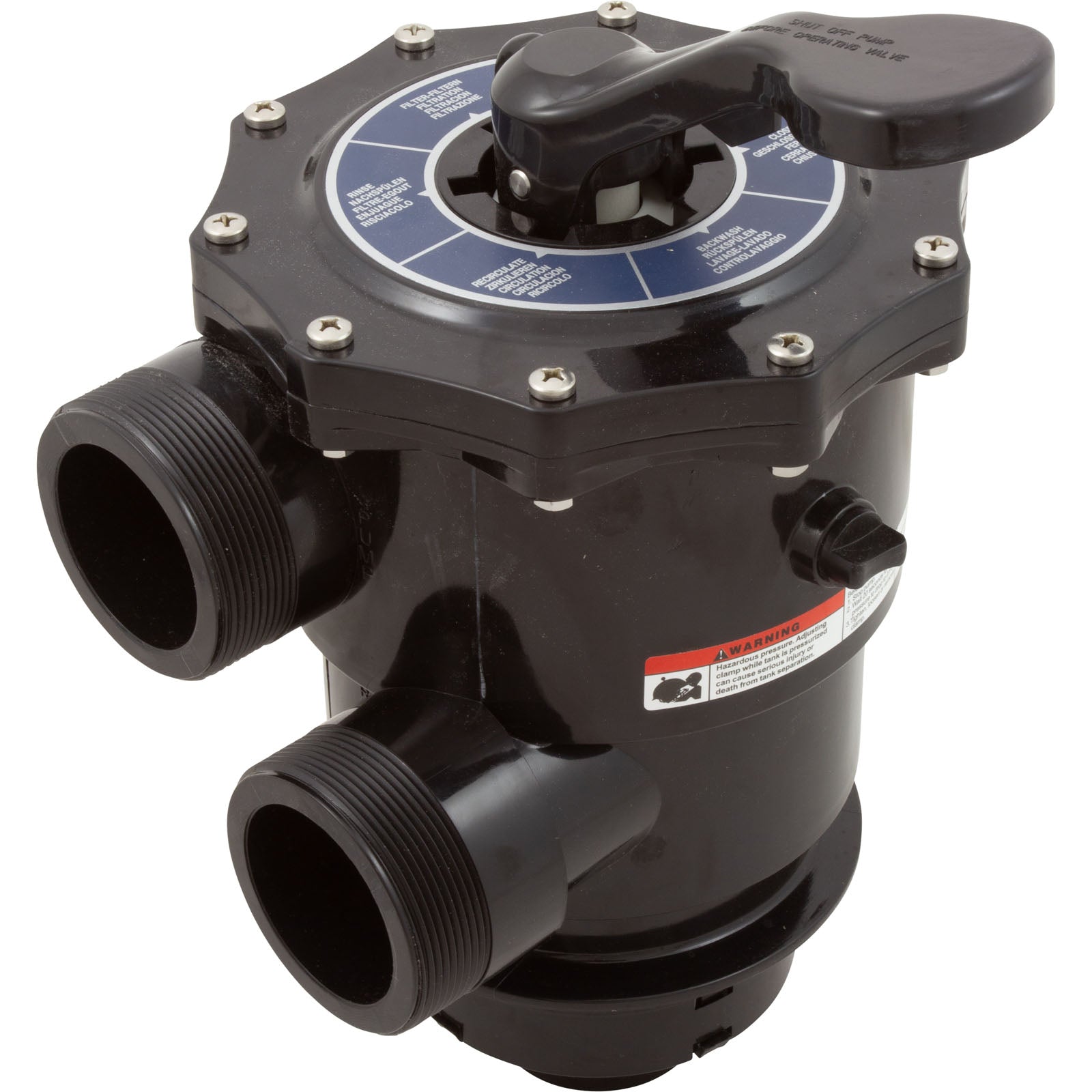 Multiport Valve, Pentair TA60, SD80, CFII26, TM, 2", w/o Unions