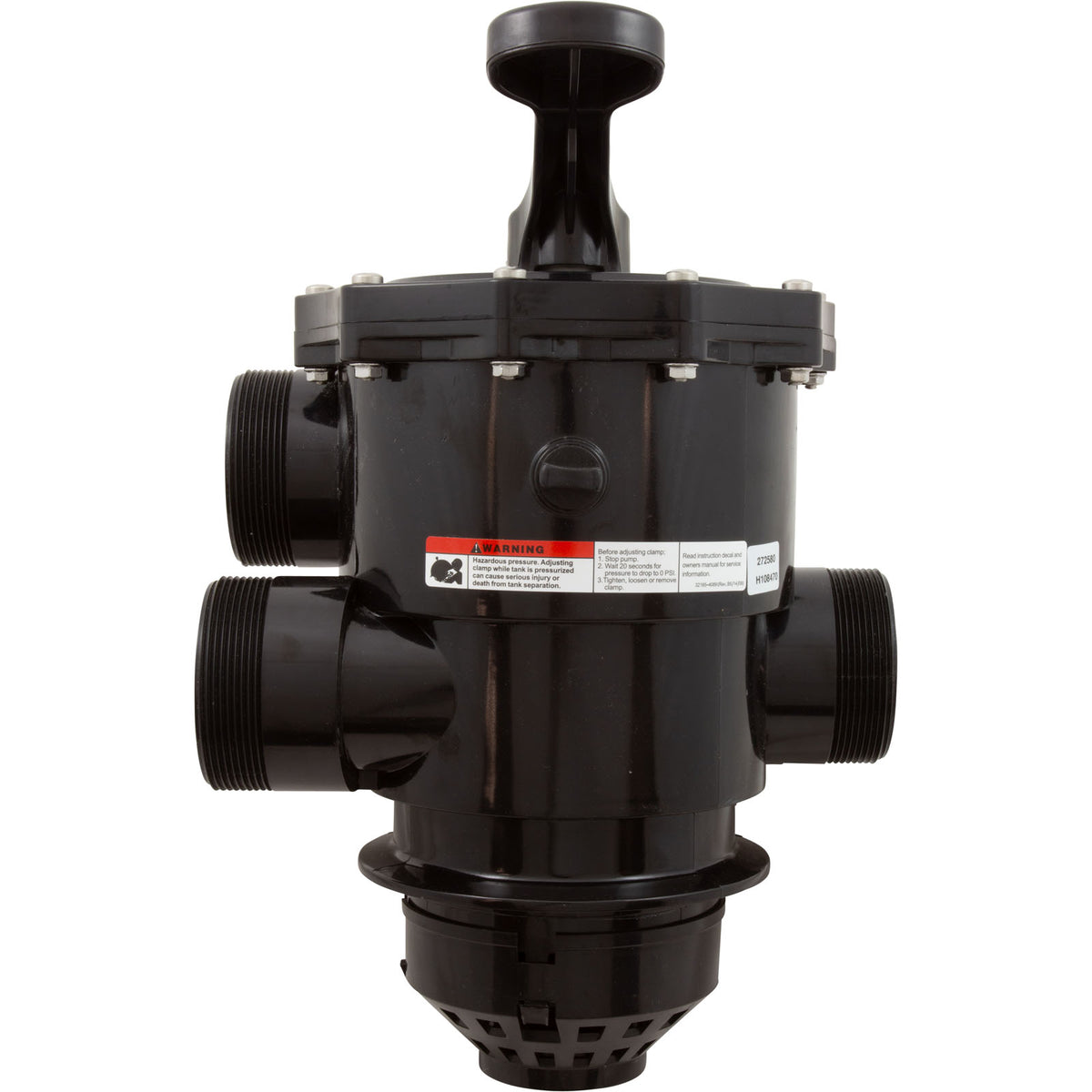 Multiport Valve, Pentair TA60, SD80, CFII26, TM, 2", w/o Unions