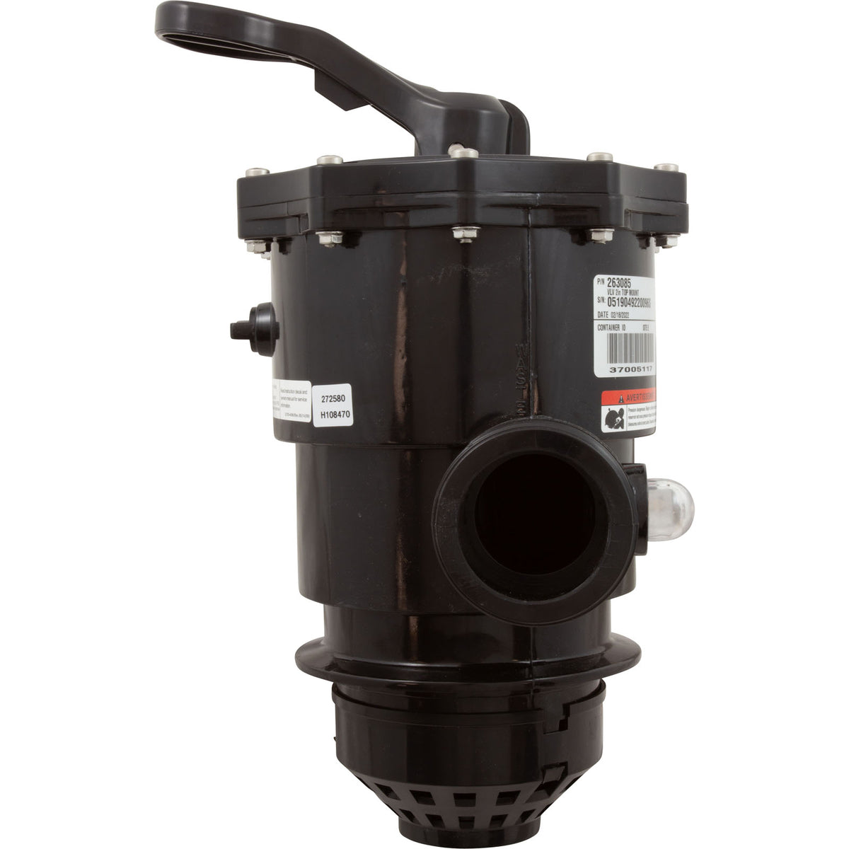 Multiport Valve, Pentair TA60, SD80, CFII26, TM, 2", w/o Unions