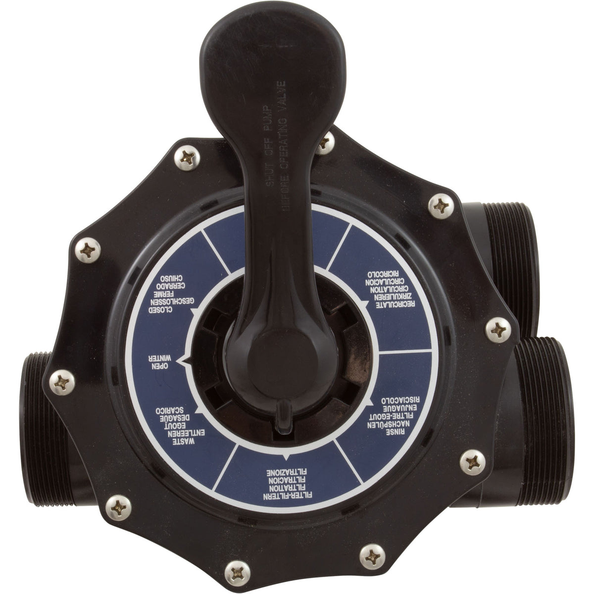 Multiport Valve, Pentair TA60, SD80, CFII26, TM, 2", w/o Unions