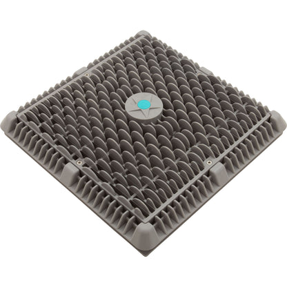 Main Drain Cover, Aquastar Wave, 12" Square, w/Fr, Lt Gry, VGB