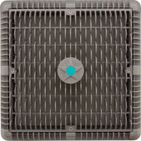 Main Drain Cover, Aquastar Wave, 12" Square, w/Fr, Lt Gry, VGB