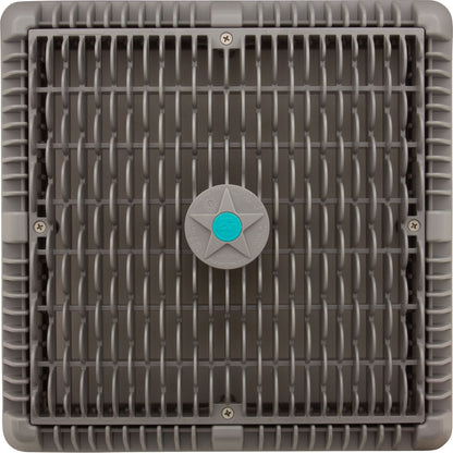 Main Drain Cover, Aquastar Wave, 12" Square, w/Fr, Lt Gry, VGB