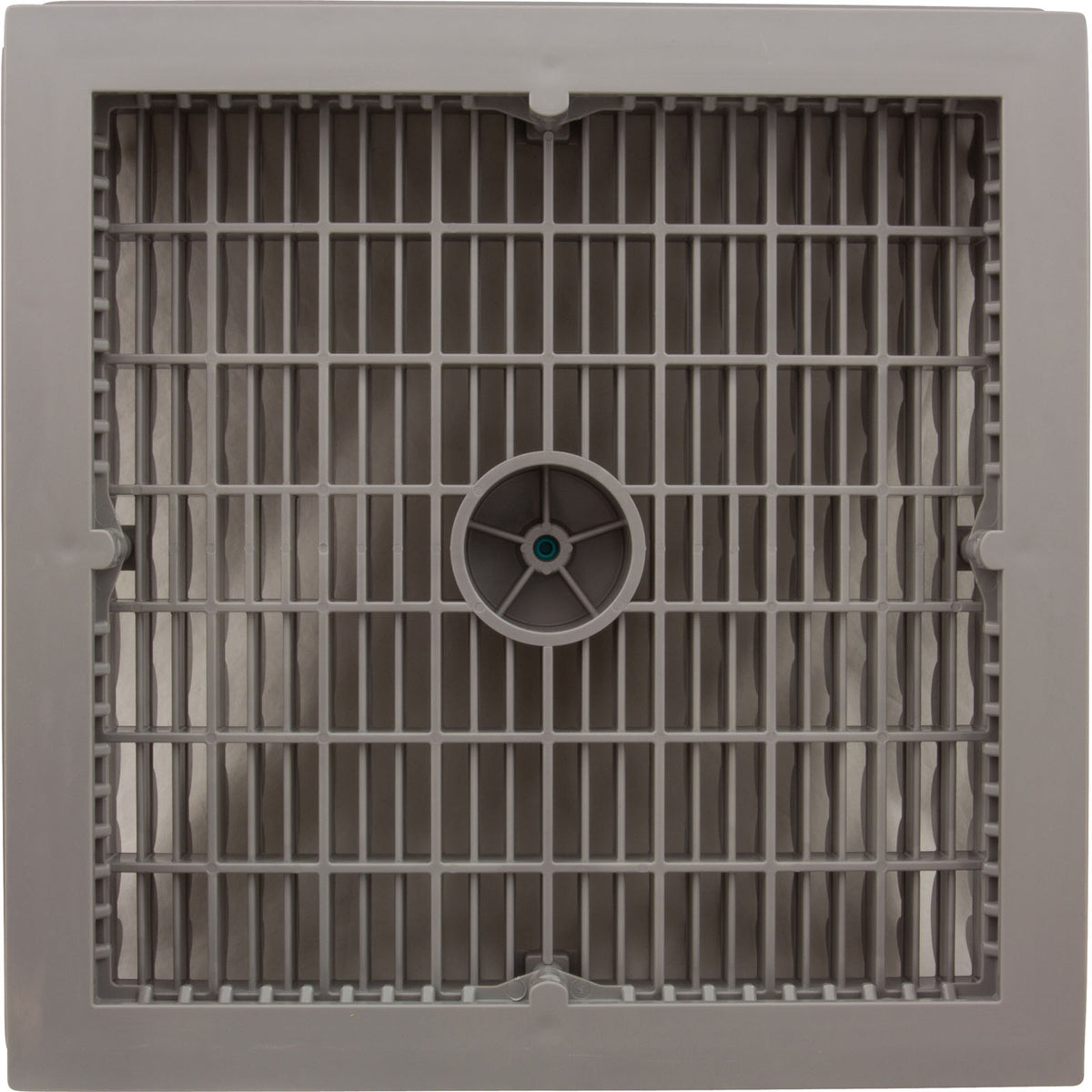 Main Drain Cover, Aquastar Wave, 12" Square, w/Fr, Lt Gry, VGB