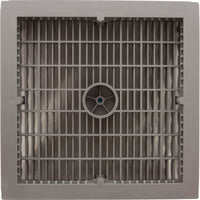 Main Drain Cover, Aquastar Wave, 12" Square, w/Fr, Lt Gry, VGB