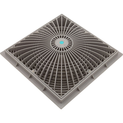 Main Drain Cover, Aquastar MoFlow, 12" Square, w/Fr, Lt Gry, VGB