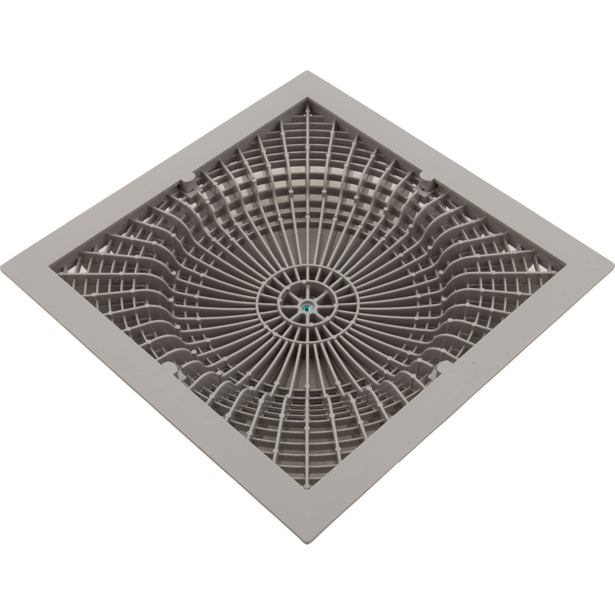 Main Drain Cover, Aquastar MoFlow, 12" Square, w/Fr, Lt Gry, VGB