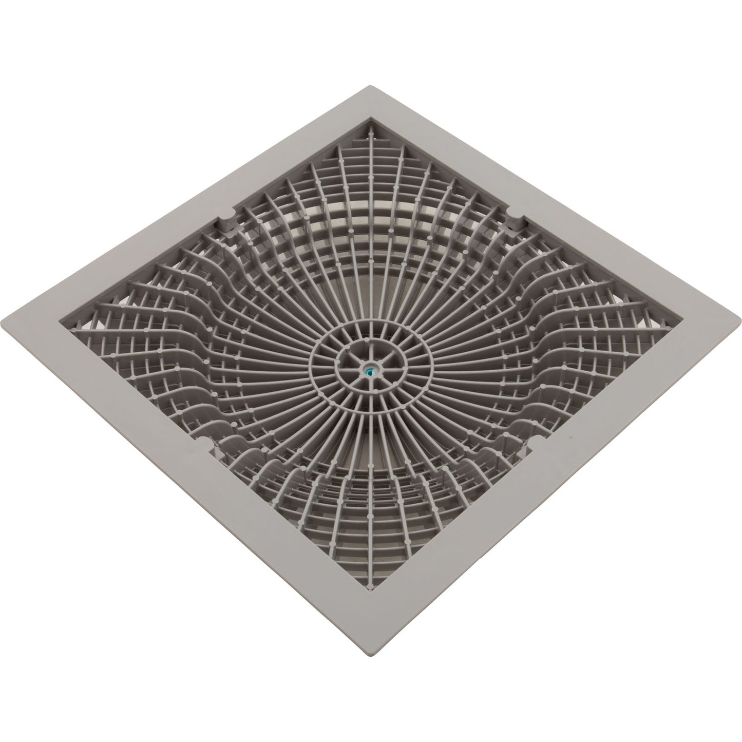 Main Drain Cover, Aquastar MoFlow, 12" Square, w/Fr, Lt Gry, VGB