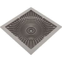 Main Drain Cover, Aquastar MoFlow, 12" Square, w/Fr, Lt Gry, VGB