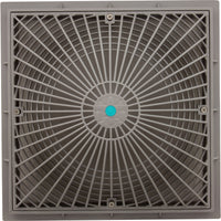 Main Drain Cover, Aquastar MoFlow, 12" Square, w/Fr, Lt Gry, VGB