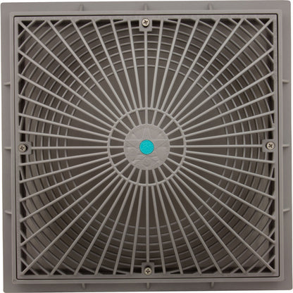 Main Drain Cover, Aquastar MoFlow, 12" Square, w/Fr, Lt Gry, VGB