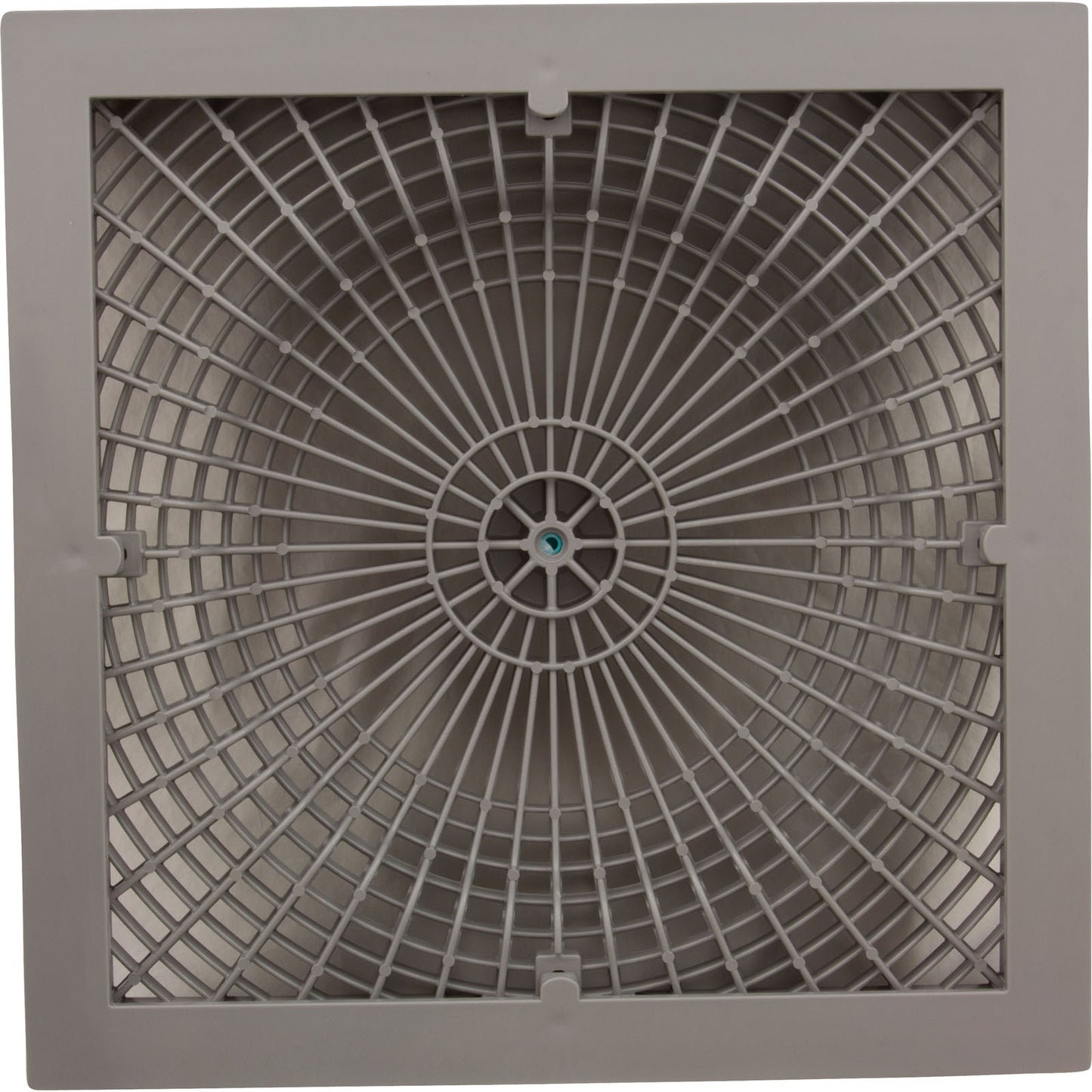 Main Drain Cover, Aquastar MoFlow, 12" Square, w/Fr, Lt Gry, VGB