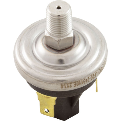 Pressure Switch, Gecko, 1A, 1/8"mpt, SPNO, 2.0psi, Metal