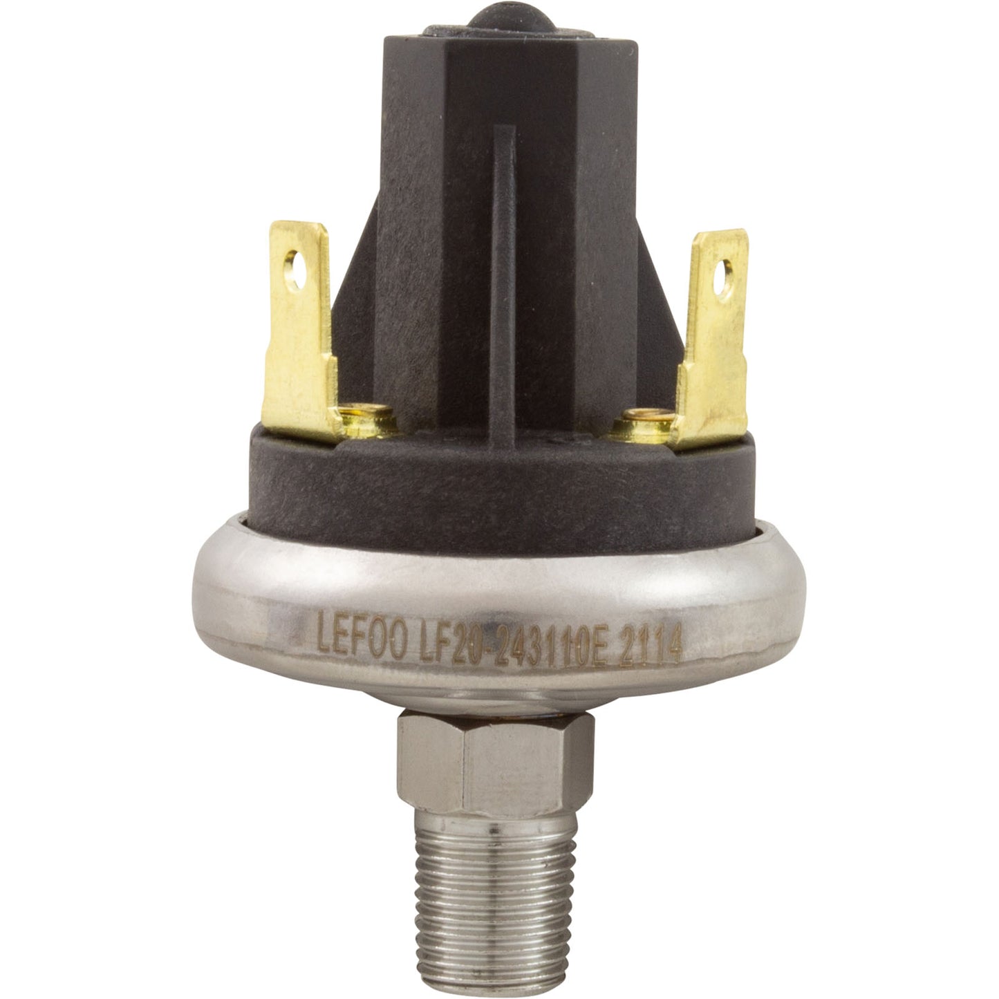 Pressure Switch, Gecko, 1A, 1/8"mpt, SPNO, 2.0psi, Metal