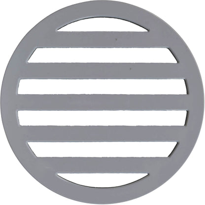 Tapa de drenaje de cubierta redonda de 3", color gris