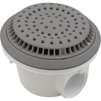Main Drain, WW Anti Vortex, 8" Round, Vinyl, 2"s, Gray