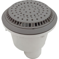 Main Drain, WW Anti Vortex, 8" Round, Vinyl, 2"s, Gray
