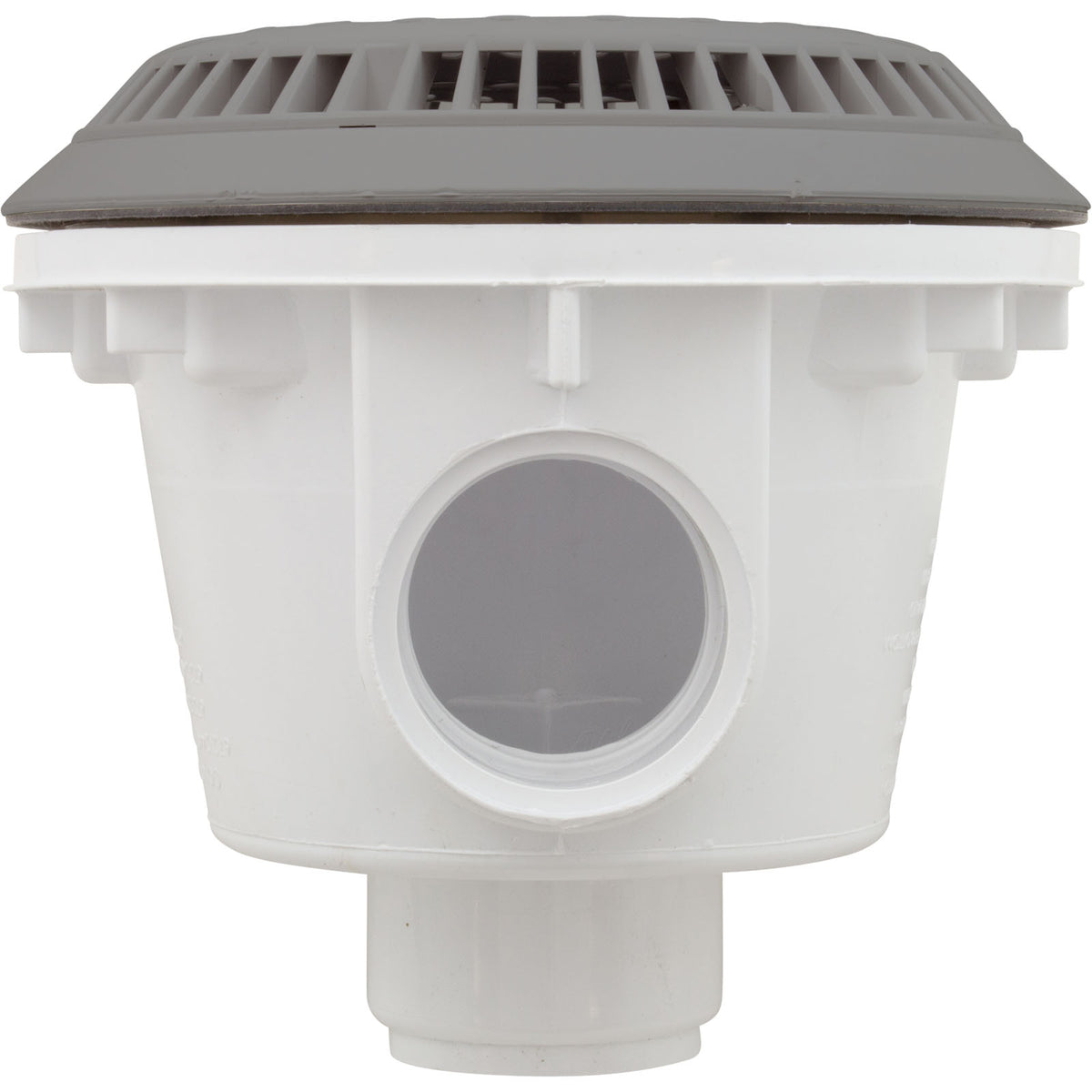 Main Drain, WW Anti Vortex, 8" Round, Vinyl, 2"s, Gray
