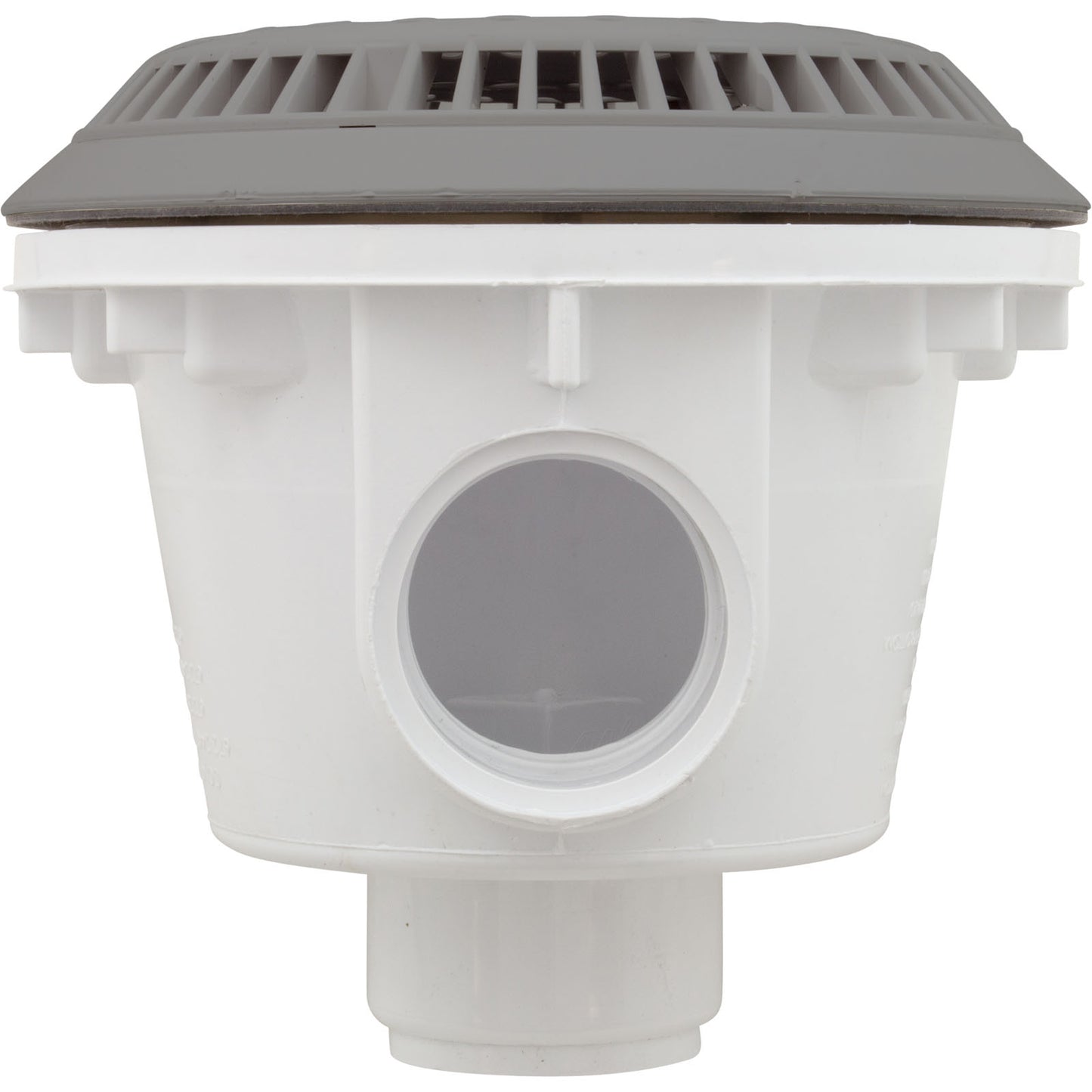 Drenaje principal, WW Anti Vortex, redondo de 8", vinilo, 2", gris