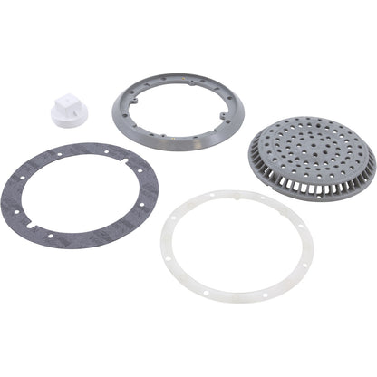 Drenaje principal, WW Anti Vortex, redondo de 8", vinilo, 2", gris