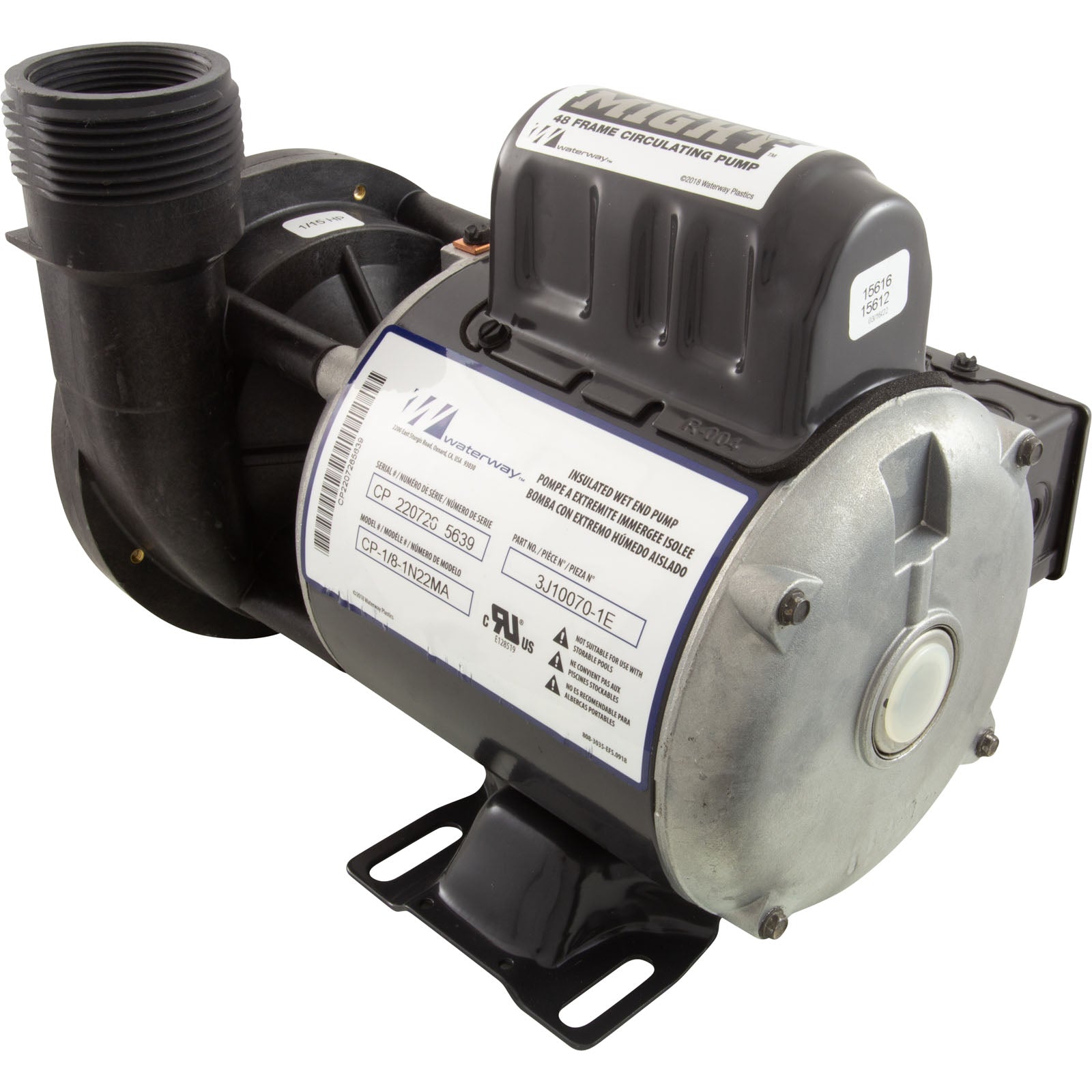 Pump, Circ, WW Iron Might, 1/15hp, 230v, 48fr, 50/60Hz, OEM