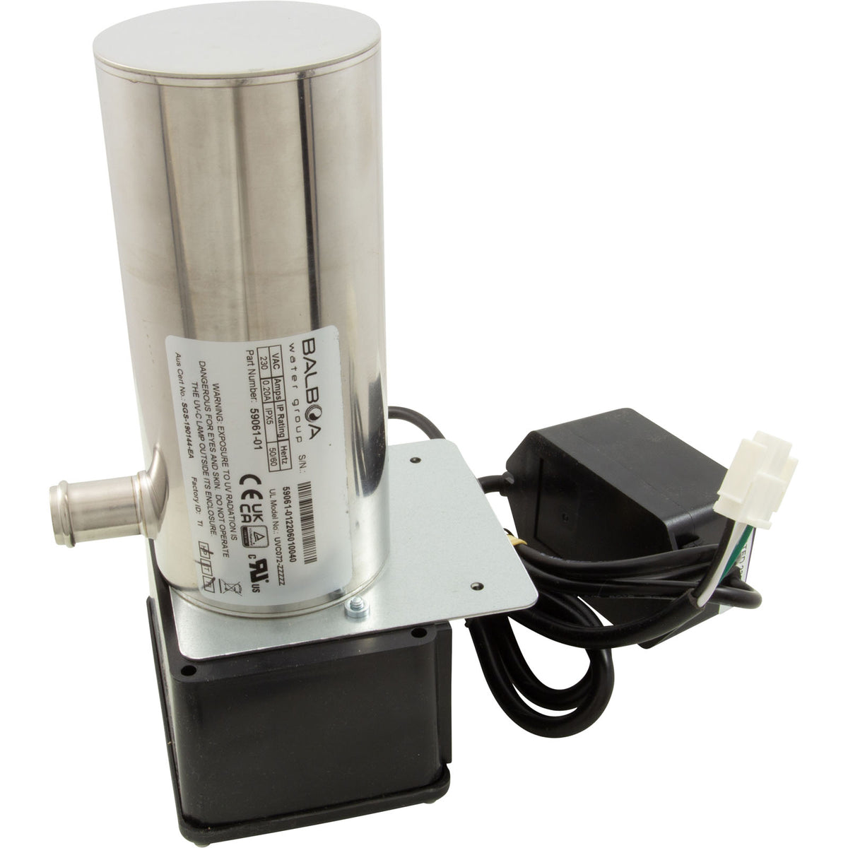 Sanitation System, BWG Wavetec254, 230v, 7W, 3/4"b