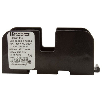 Fuse Block, Buss SC Series, 30A, Box Mount 1 Pole