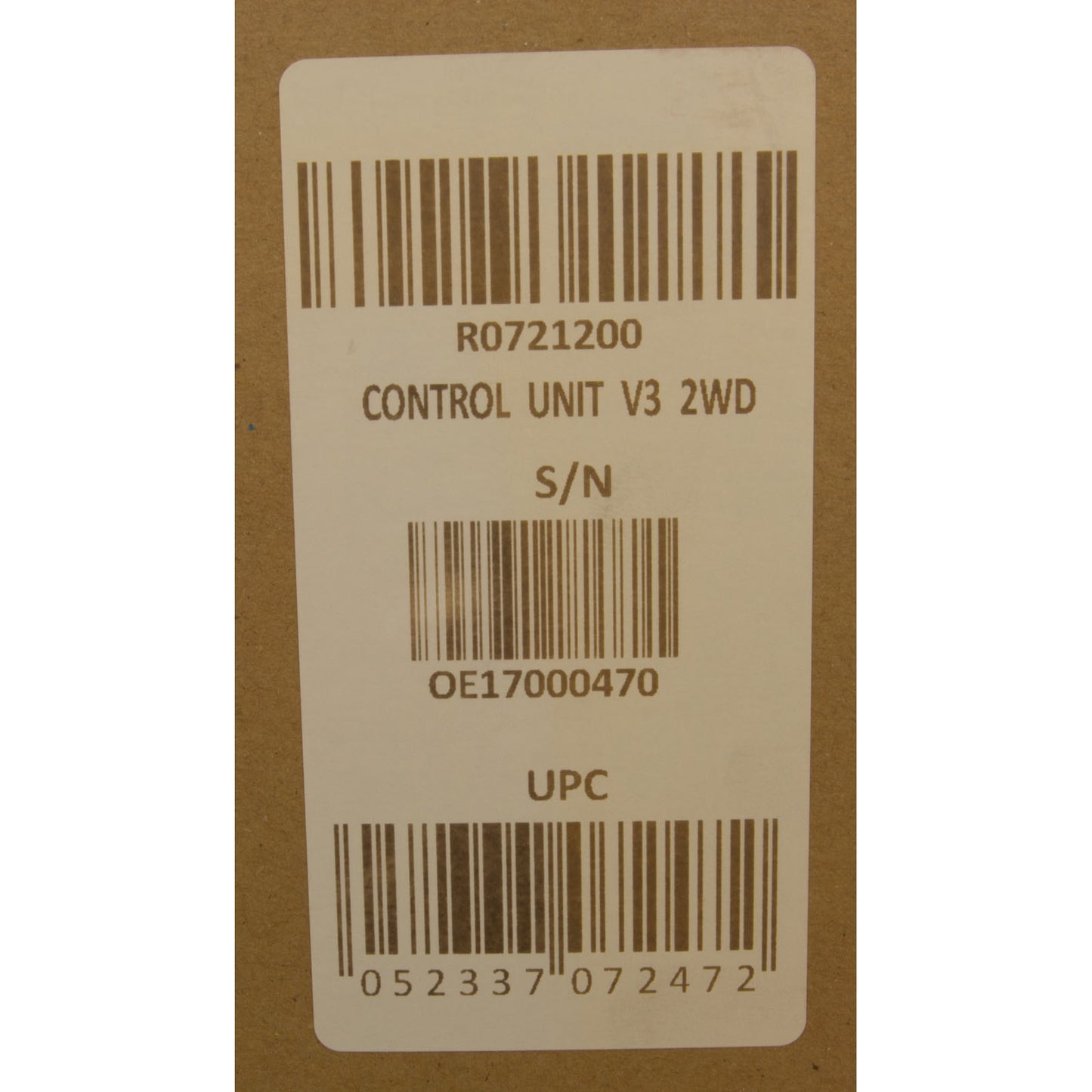 Control Unit 2WD Gen