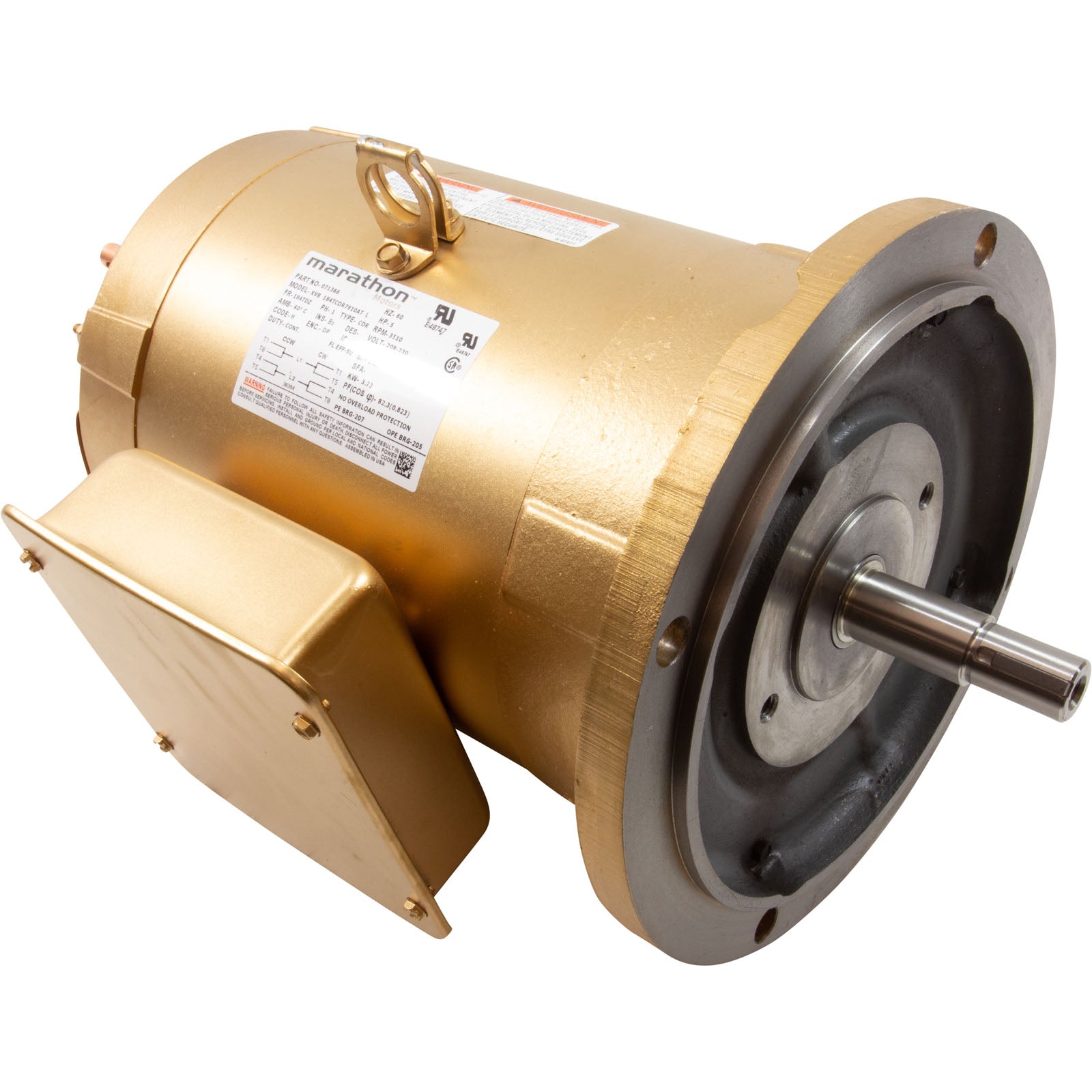 Motor, Pentair, 5.0 Horsepower, 230v, 1 Speed, C-Series