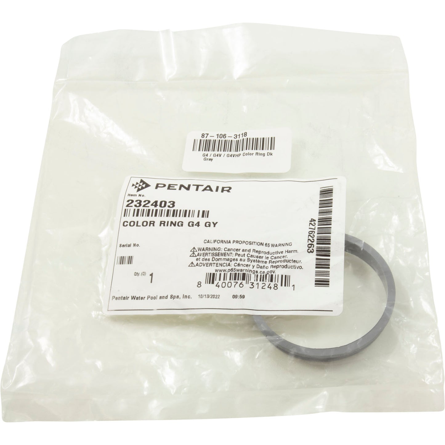 G4 / G4V / G4VHP Color Ring Dk Gray