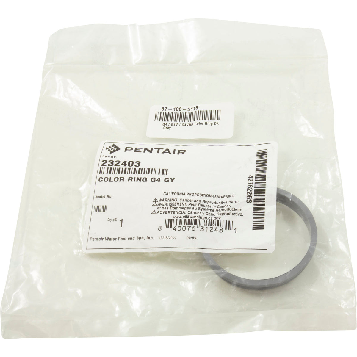 G4 / G4V / G4VHP Color Ring Dk Gray