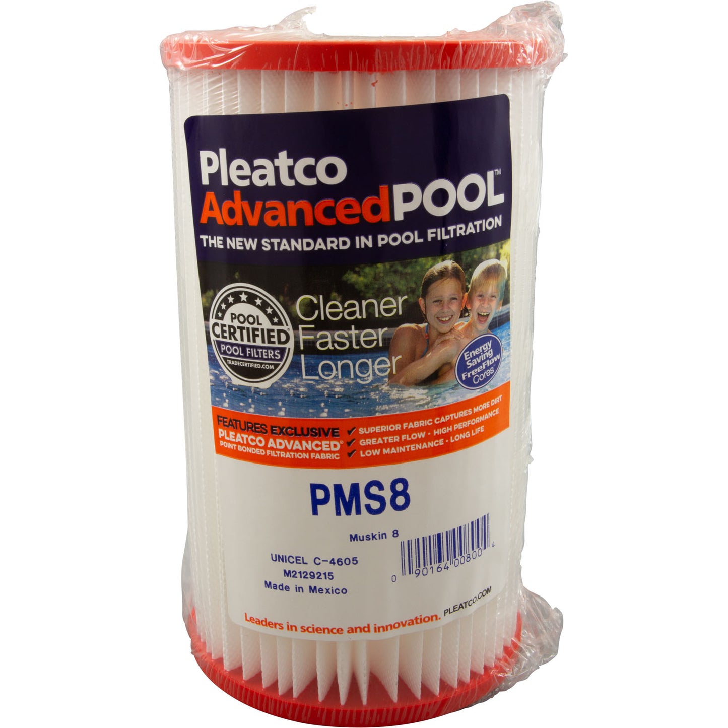Cartucho, 6 pies cuadrados, 2-3/16" de exterior, 2-3/16" de exterior, 4-1/2", 8" de largo, 4 oz