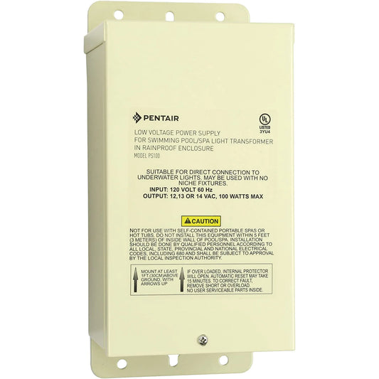 Transformador Pentair de 12v a 14v, 100w