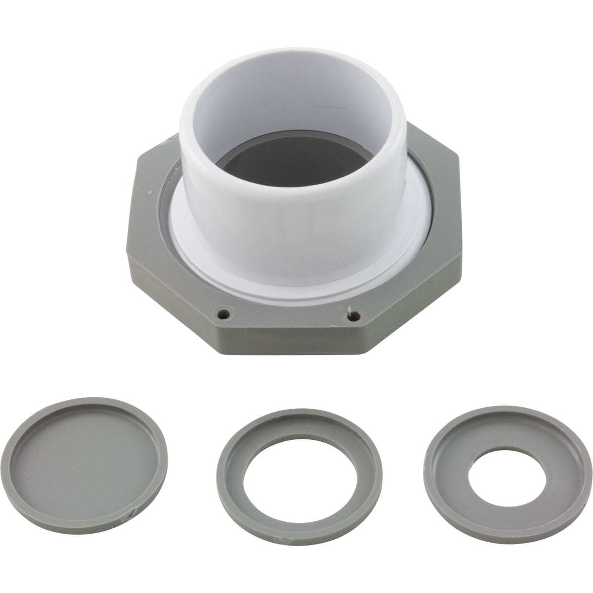 1-1/2In Slip Inlet W/Snap In (3/4In) Gray