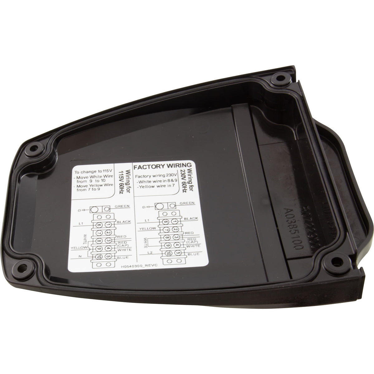 Capacitor Housing Cover, Zodiac Polaris PB4SQ Booster Pump