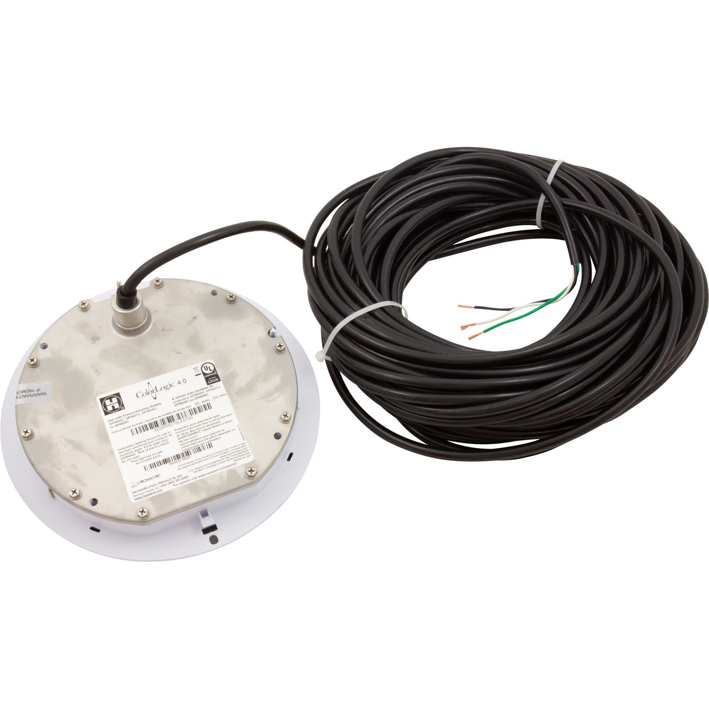 Pool Light, Hayward ColorLogic 4.0, LED, 115v, 100' Cord, SS