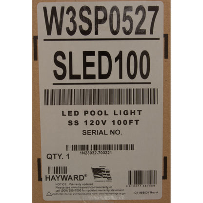 Pool Light, Hayward ColorLogic 4.0, LED, 115v, 100' Cord, SS