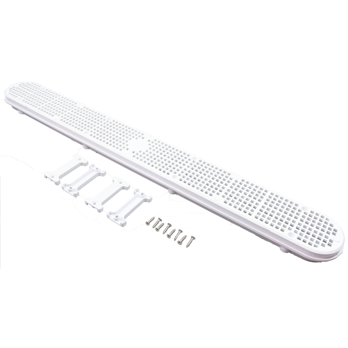 32" Channeldrain With Frame, White