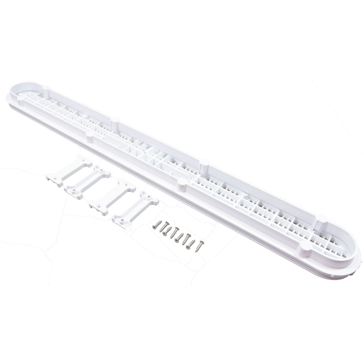 32" Channeldrain With Frame, White