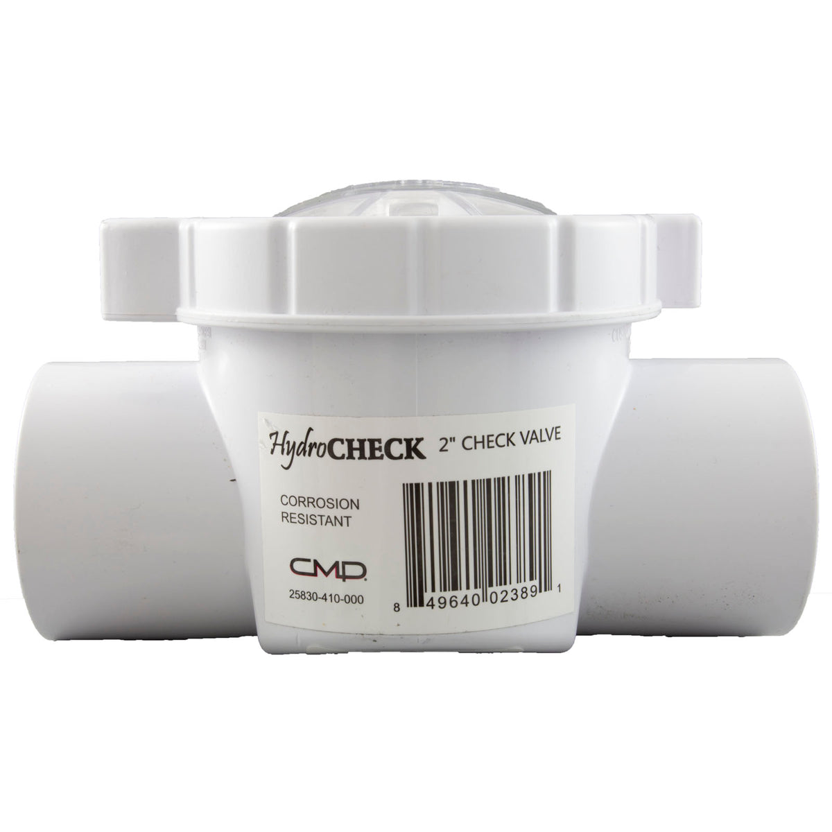 Corrosion Resistant Serviceable Check Valve, 2In, White