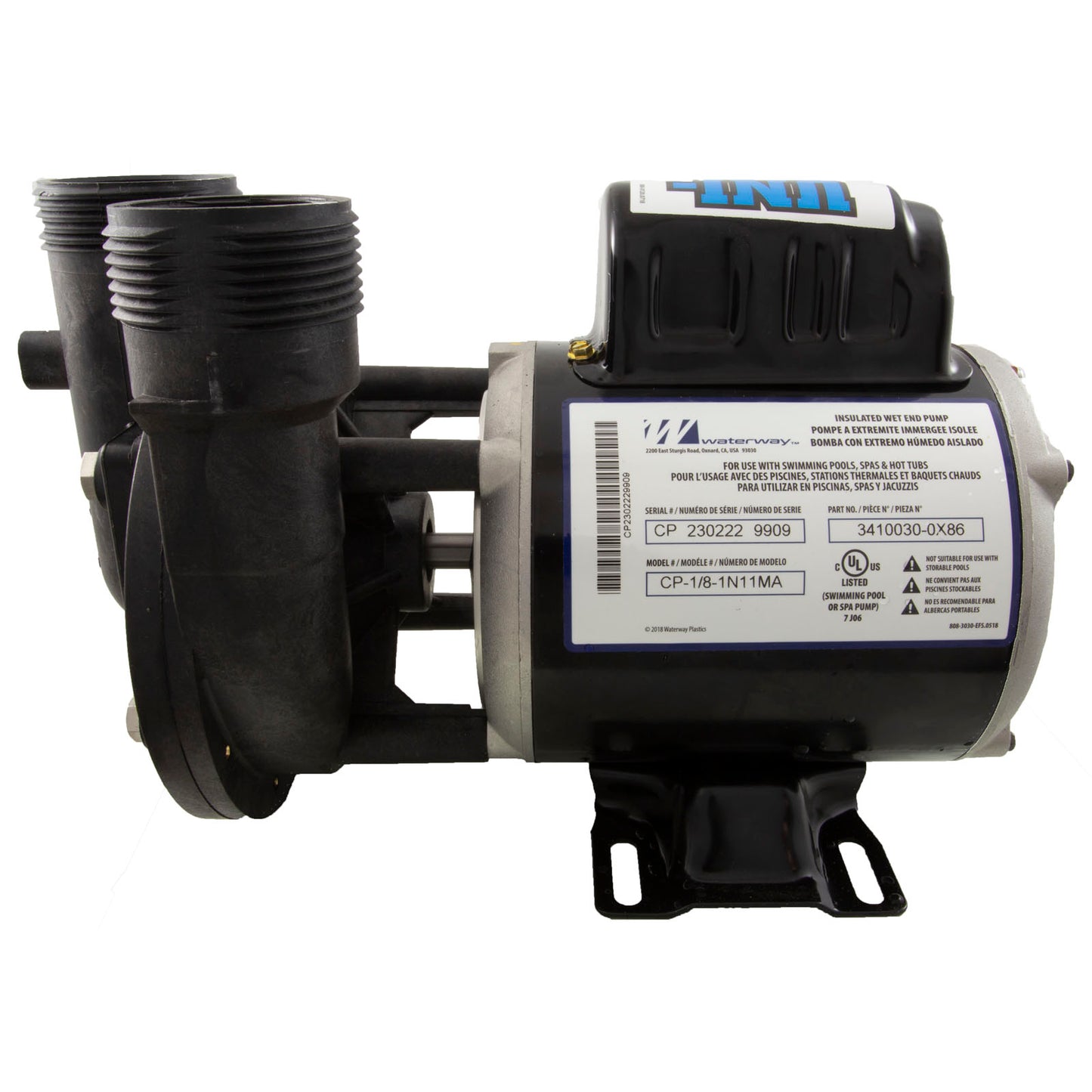 Motor, Waterway Uni-Might Cir, 115v, 1-Spd, 48Fr, 50/60Hz