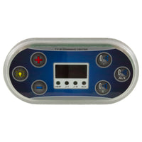 Topside, United Spas T7-S, 6 Button, P1, P2, Aux, Lt