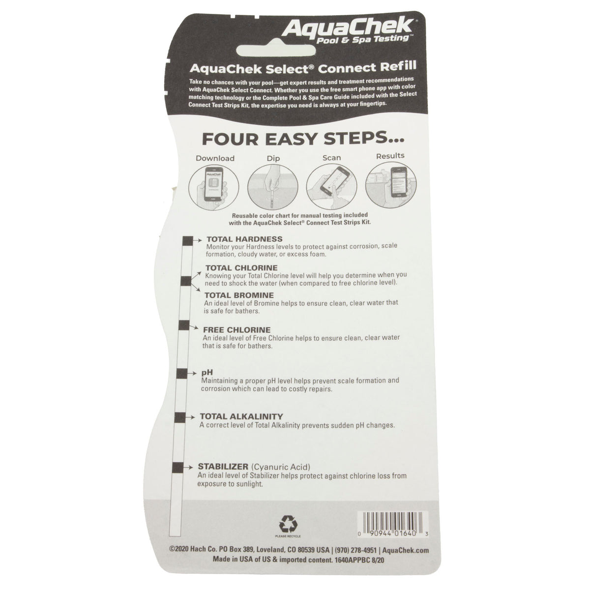 Test Strips, AquaChek Select Connect, Refill, 50ct.