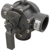 Diverter Valve, Jandy/Zod, 1-1/2"s/2"spg Non-Pos, 3 Port, Gray
