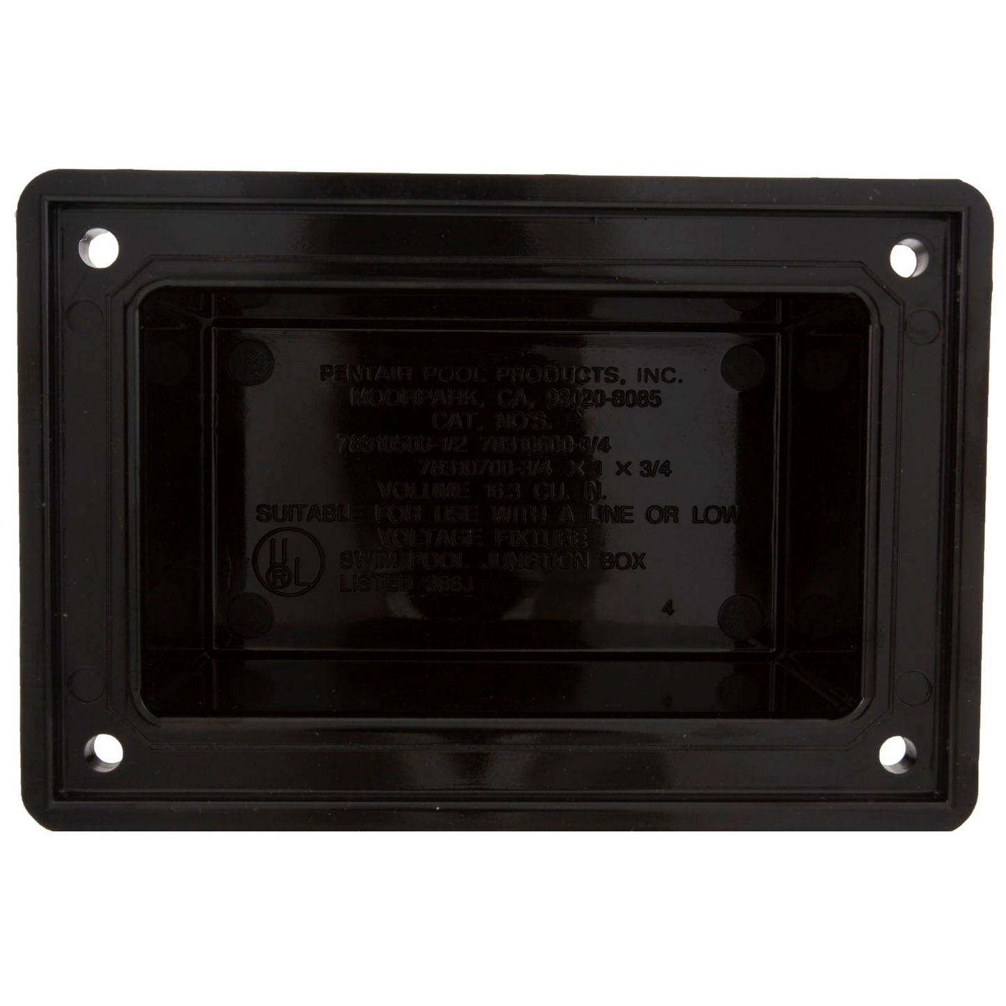 Junction Box Cover, Pentair, American Products, Black