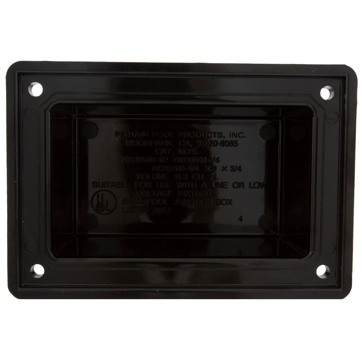 Junction Box Cover, Pentair, American Products, Black