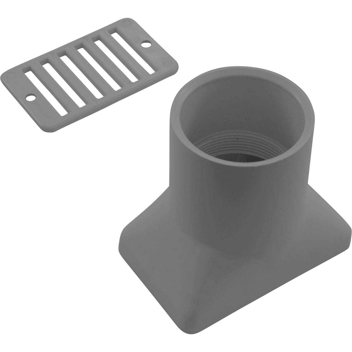 Canalón de drenaje de cubierta (filtro de 2" x canalón de 2") color gris