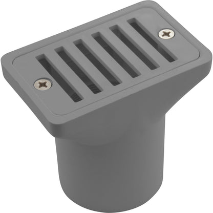 Canalón de drenaje de cubierta (filtro de 2" x canalón de 2") color gris
