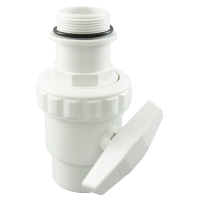 Ball Valve, Unionized, CMP, 1.5"fpt x 1.5"mpt